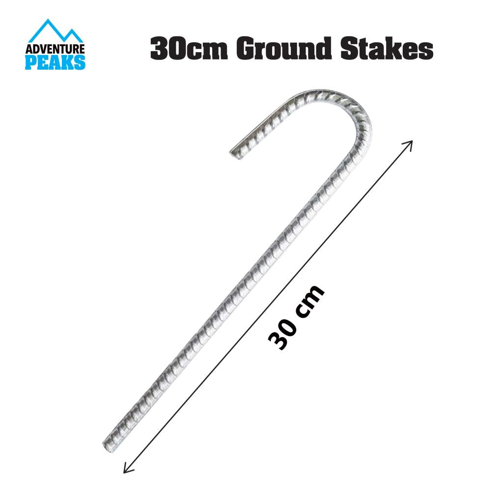 Galvanised Heavy Duty Steel Metal Ground Stakes Camping Tent Gazebo Marquee Pegs Galvanised Heavy Duty Steel Metal Ground Stakes Camping Tent Gazebo Marquee Pegs